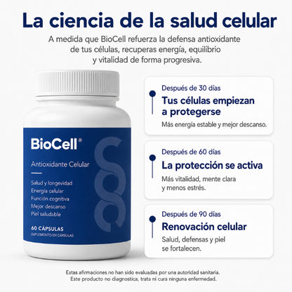 BioCell® — Antioxidante Celular · Energía y Longevidad